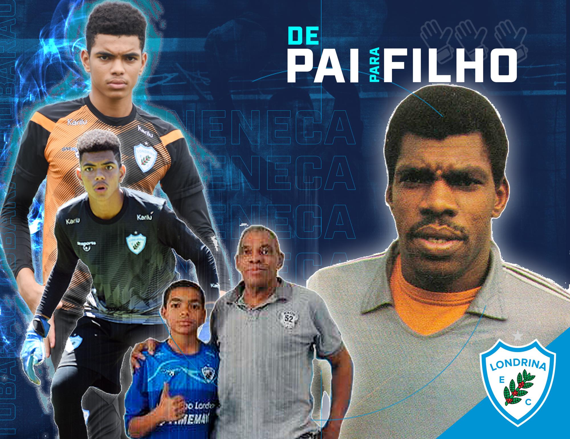 Ídolo, pai e treinador: Filho de Neneca segue os passos do pai no Londrina